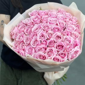 Букет из 55 роз Аваланж (60 см) в Голицыно