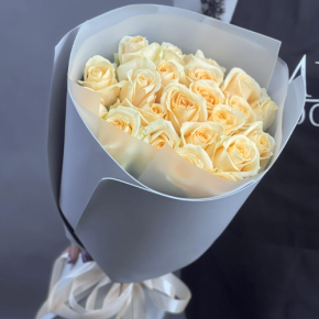 Букет из 25 роз Аваланж (50 см) в Голицыно