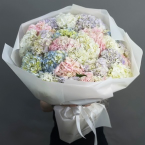 Букет из 23 гортензий микс в Голицыно