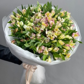 Букет "Зарина" из 37 альстромерий микс в Голицыно