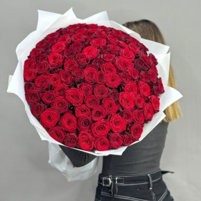 Букет 101 красная роза (60 см) в Голицыно