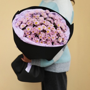 Стильный букет из 11 хризантем сантини в Голицыно