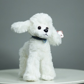 Плюшевый пудель белый (25 см) в Голицыно