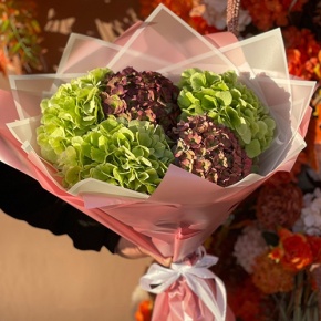 Букет из Голландских гортензий микс в Голицыно