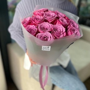 Букет из 15 роз Меритим (50 см) в Голицыно