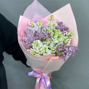 Букет из 11 веток сирени микс в Голицыно