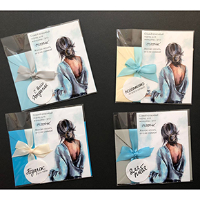 Открытка набор №6 "Самый красивый наряд для женщины-это счастье!" в Голицыно