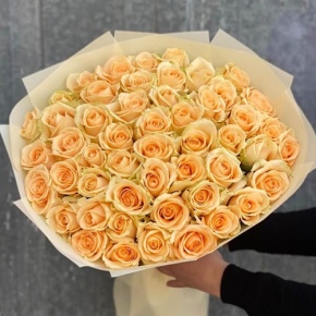 Букет из 51 розы Аваланж (60 см) в Голицыно