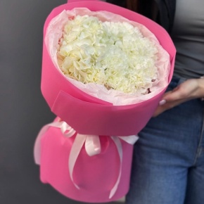 Букет "Гламур" из гортензии и диантусов в Голицыно