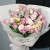 Букет "Крем сода" из роз, эустом и хамелациума в Голицыно Букет "Крем сода" из роз, эустом и хамелациума в Голицыно