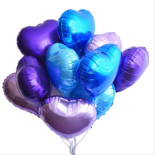 Сердце фиолетовое фольгированный шар с гелием (45 см) в Голицыно