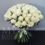 Букет 75 белых роз Эквадор Мондиаль (80 см) в Голицыно Букет 75 белых роз Эквадор Мондиаль (80 см) в Голицыно