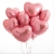 Сердце розовое фольгированный шар с гелием (45 см) в Голицыно