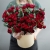 Композиция в шляпной коробке "Амур" из кустовых пионовидных роз в Голицыно Композиция в шляпной коробке "Амур" из кустовых пионовидных роз в Голицыно