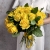 Букет из 25 лимонных роз с рускусом (40 см) в Голицыно Букет из 25 лимонных роз с рускусом (40 см) в Голицыно
