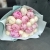 Микс из 19 бело-розовых пионов в Голицыно