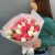 Букет из 25 кораллово-белых тюльпанов в Голицыно