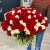 Букет 151 роза красный и белый микс (60 см) в Голицыно Букет 151 роза красный и белый микс (60 см) в Голицыно