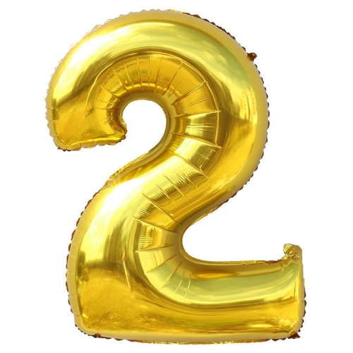 Шар гелиевый цифра 2 (40х102 см) в Голицыно